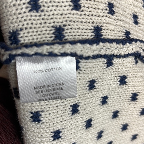 Modcloth Fair Isle Long Line Open Front Cardigan Sweater Blue Boho Western Sm - Picture 8 of 11